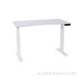 Computadora ergonómica dual Motor Ajuste de mesa blanca eléctrica